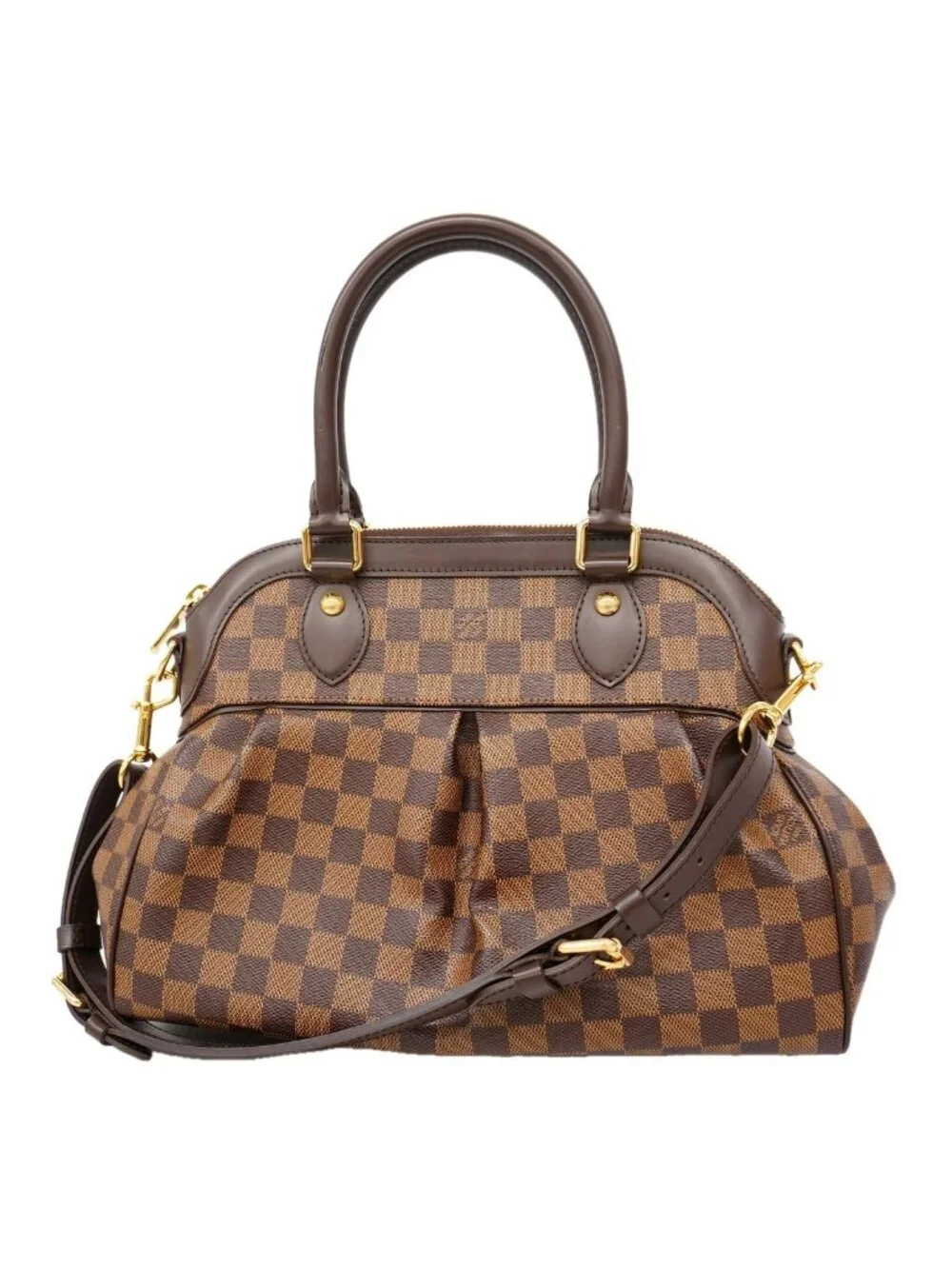Louis Vuitton Handbag Damier Trevi PM Ebene 2-Way